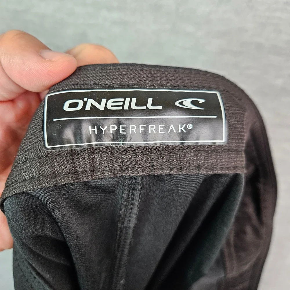 ONeill Hyperfreak Men's Black Board Shorts Size 33 Swim Trunks